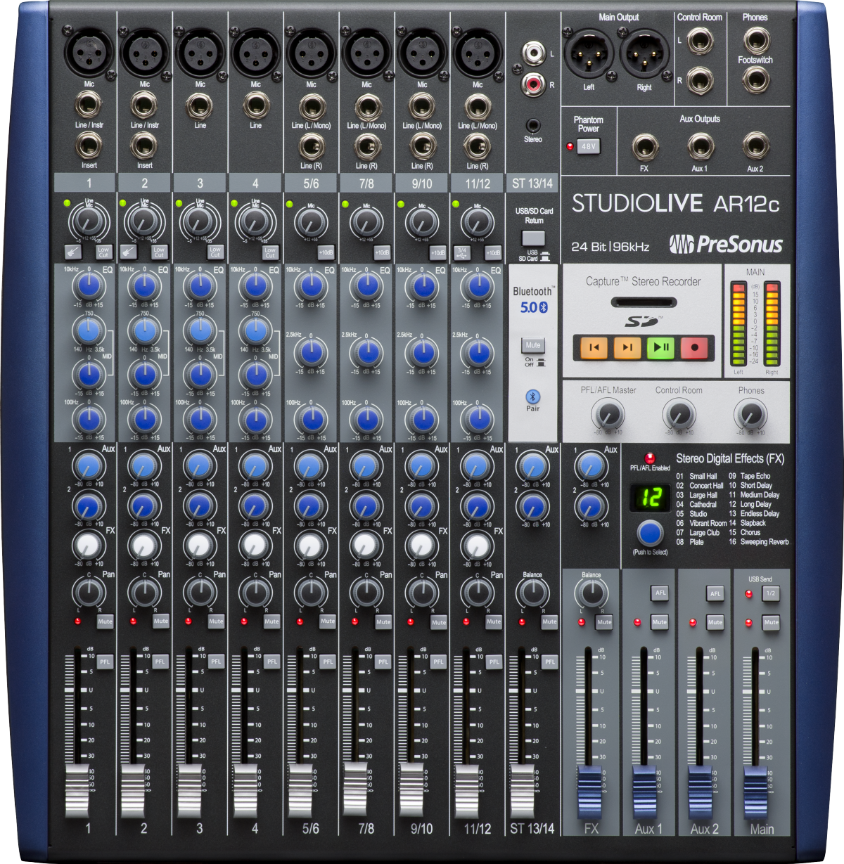 StudioLive® AR12c Analog Mixer, Blue