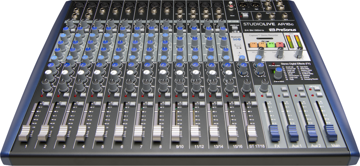 StudioLive® AR16c Analog Mixer, Blue