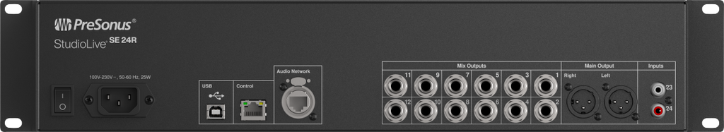 StudioLive® SE 24R Digital Rack Mixer, Black, NA