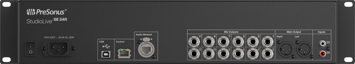 StudioLive® SE 24R Digital Rack Mixer, Black, NA