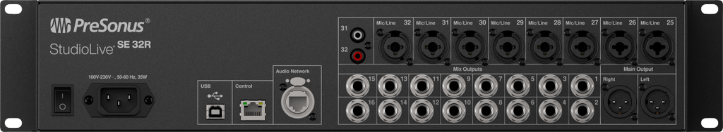 StudioLive® SE 32R Digital Rack Mixer, Black, NA