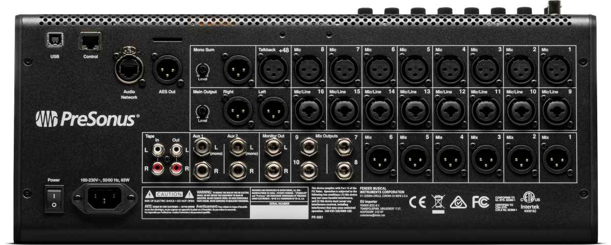 StudioLive® SE 16 Digital Console Mixer, Black, NA