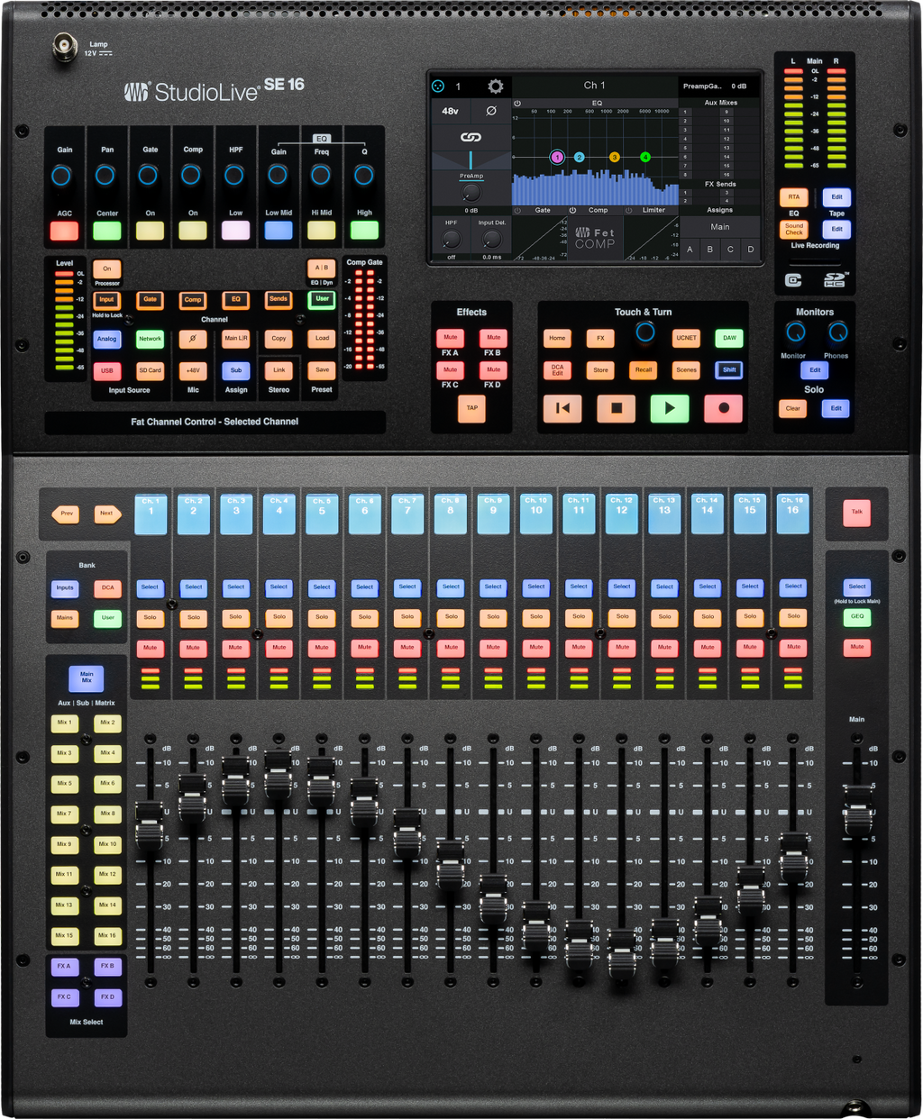 StudioLive® SE 16 Digital Console Mixer, Black, NA