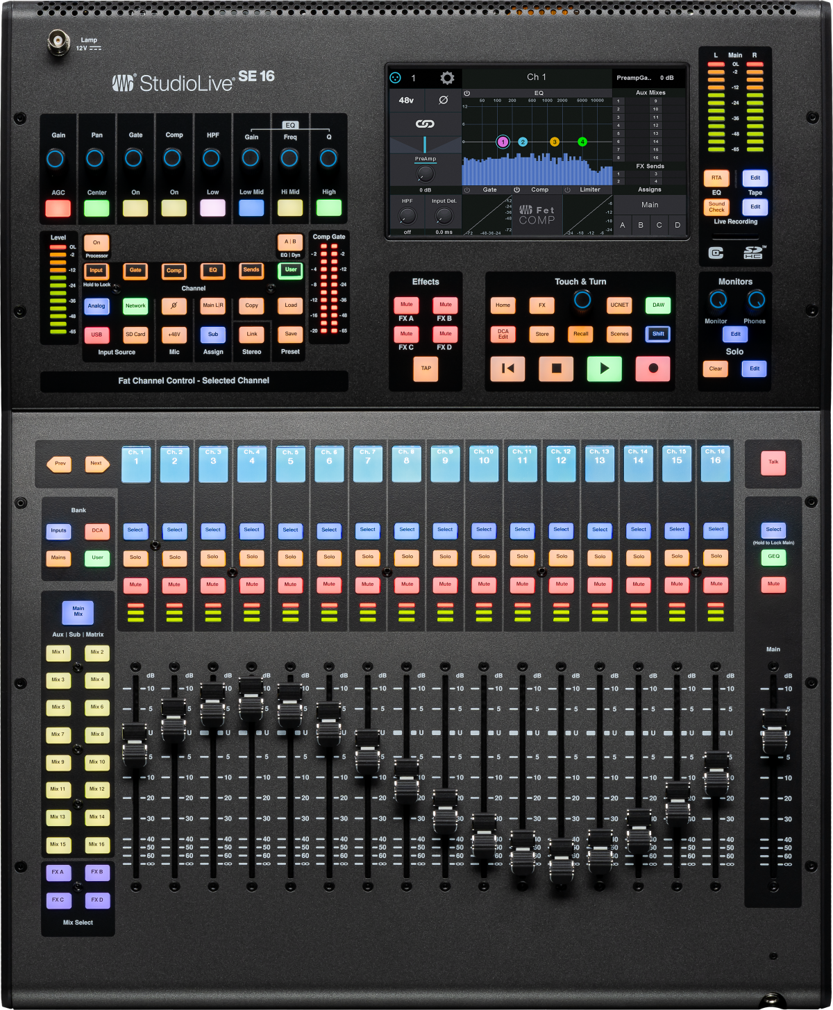 StudioLive® SE 16 Digital Console Mixer, Black, NA