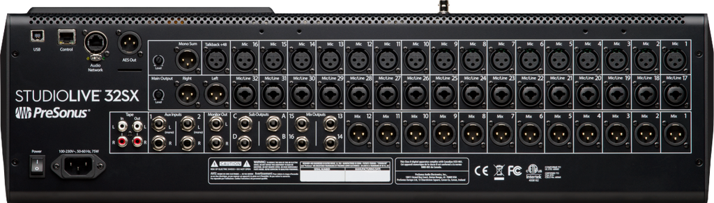 StudioLive® 32SX Digital Console Mixer, Gray, NA