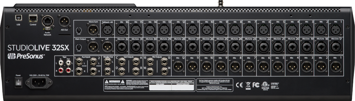 StudioLive® 32SX Digital Console Mixer, Gray, NA