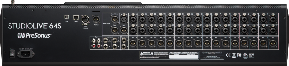 StudioLive® 64S Digital Console Mixer, Gray, NA