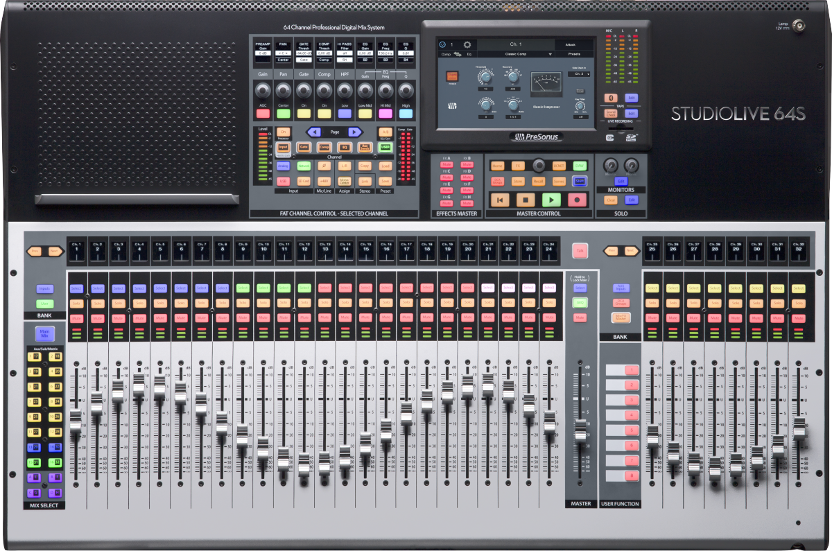 StudioLive® 64S Digital Console Mixer, Gray, NA
