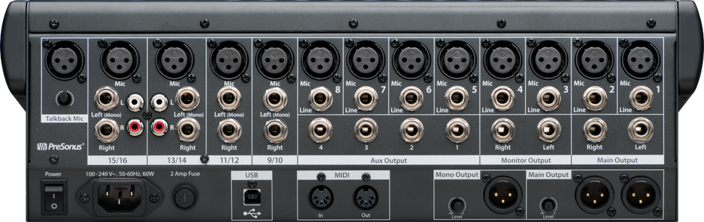 StudioLive® 16.0.2 USB Digital Console Mixer, Gray, NA