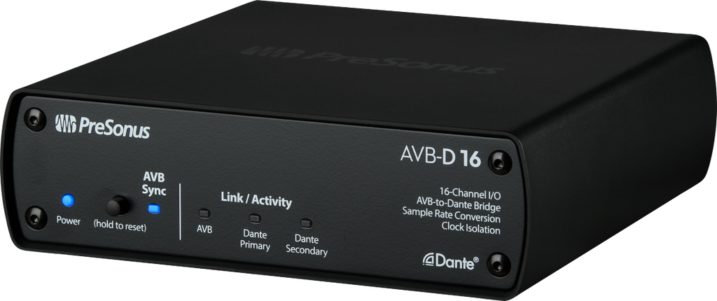 AVB-D16 Network Switch and Bridge, Black