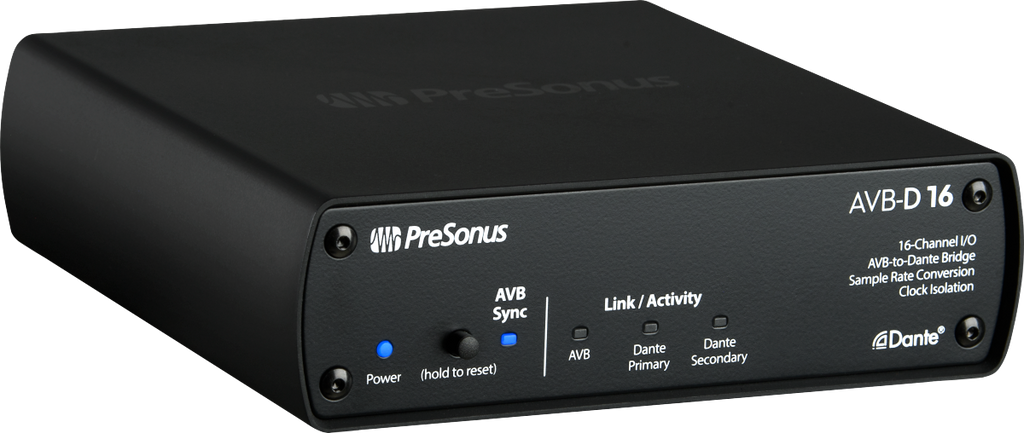 AVB-D16 Network Switch and Bridge, Black