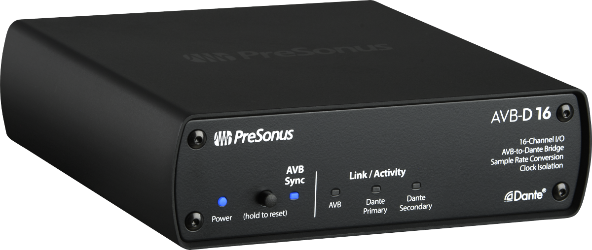 AVB-D16 Network Switch and Bridge, Black