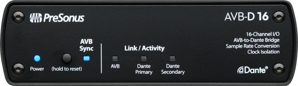 AVB-D16 Network Switch and Bridge, Black