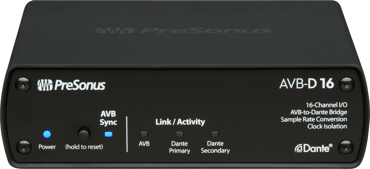 AVB-D16 Network Switch and Bridge, Black