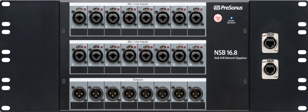 NSB 16.8 Networked Stage Box, Black