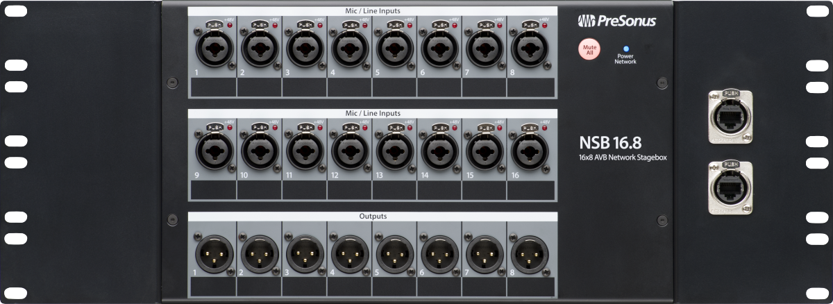 NSB 16.8 Networked Stage Box, Black