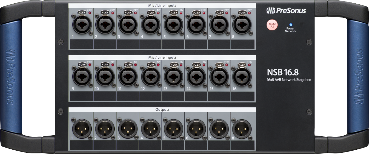 NSB 16.8 Networked Stage Box, Black