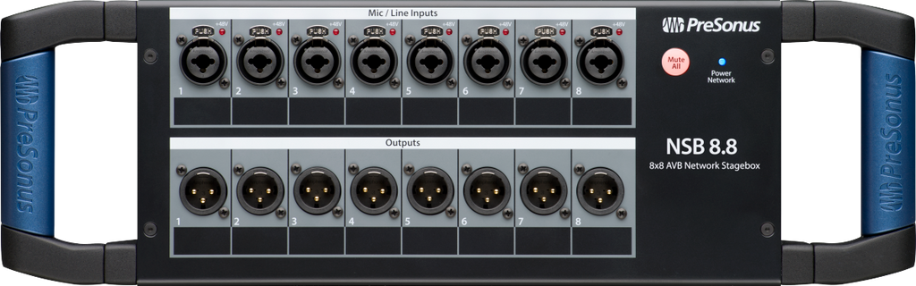 NSB 8.8 Networked Stage Box, Black