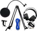 Broadcast Accessory Pack, Black with Blue Cable