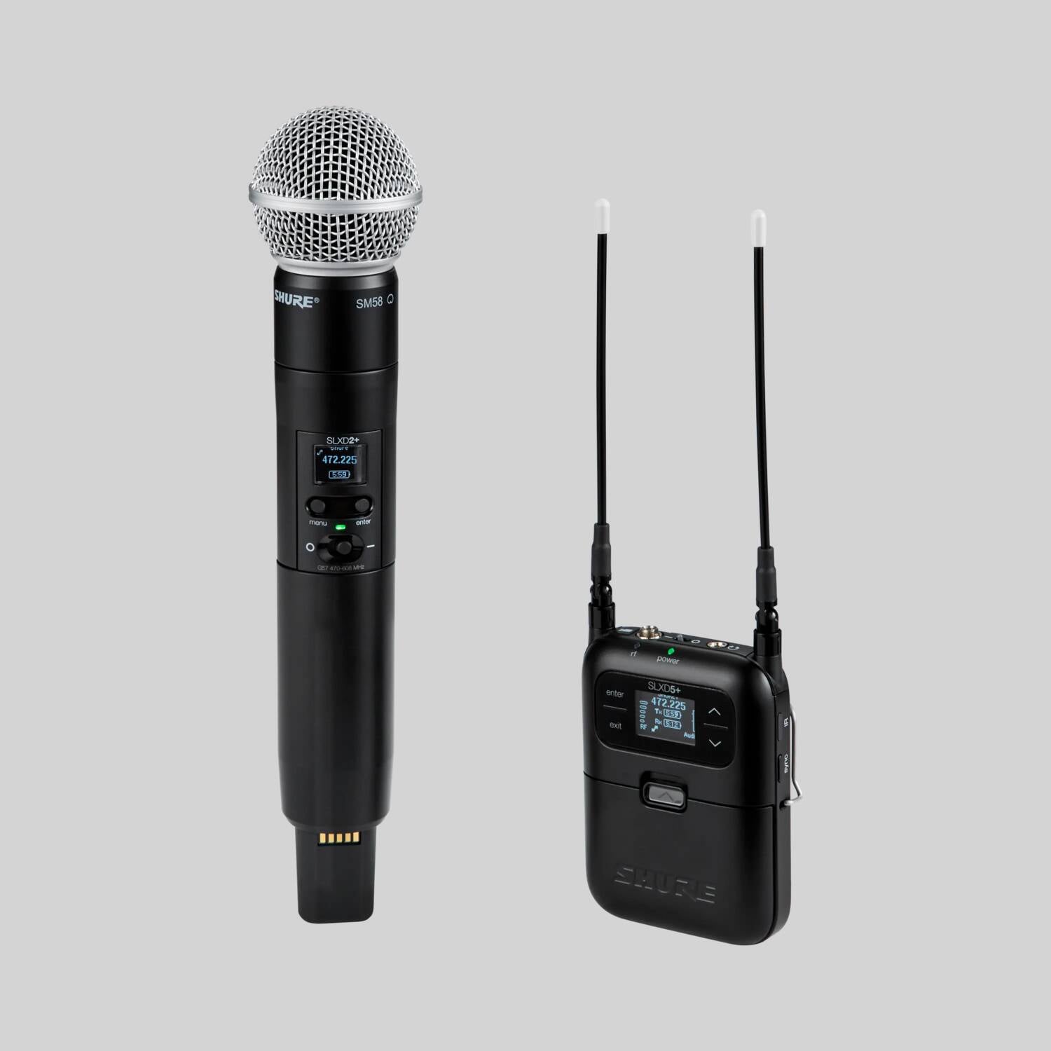 SLXD25+/58 - Portable Digital Wireless System with SM58® Cardioid Dynamic Microphone