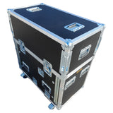 Yamaha DM7-EX Flip-Ready Hydraulic Console Easy Retracting Lifting 1U Rack Space Flight Case with wheels by ZCASE