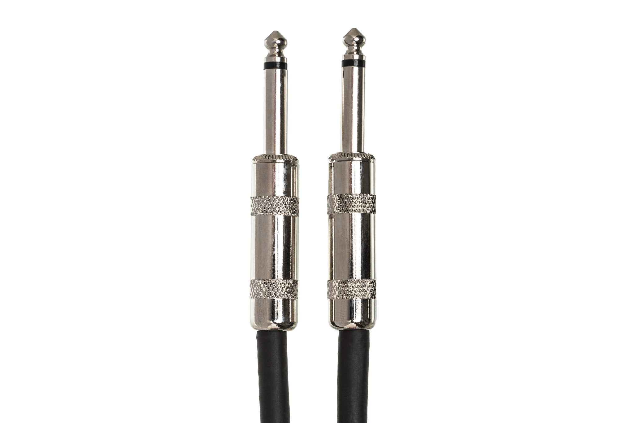 Cloth Guitar Cable, Hosa Straight to Same, 18 ft, Blue/White/Black - Connector