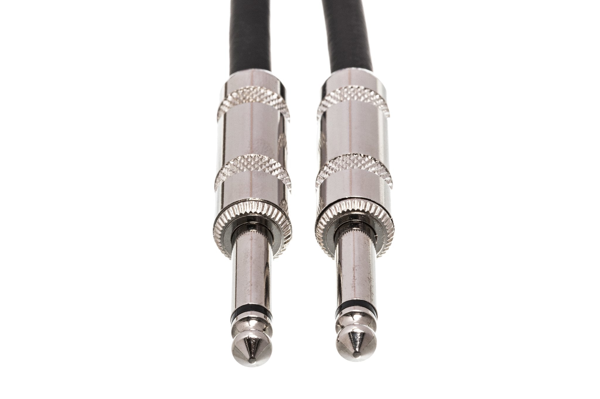 Cloth Guitar Cable, Hosa Straight to Same, 18 ft, Blue/Green/White - Front