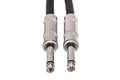 Cloth Guitar Cable, Hosa Straight to Same, 18 ft, Assorted Colors, 10 pc - Front