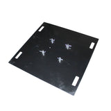36'' Steel 10mm Truss Base Plate for F34 F32 F31 Conical Square Truss with Connectors - Black Finish