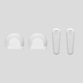 MoveMic White Windscreen & Clip (2 Pack) - White color kit for MoveMic lavalier microphones.