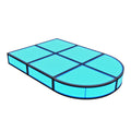 Low Rise Mini Runway ProX LUMOStage™ Modular Illuminated Acrylic Stage Platform System with Interlocking Cube Secti