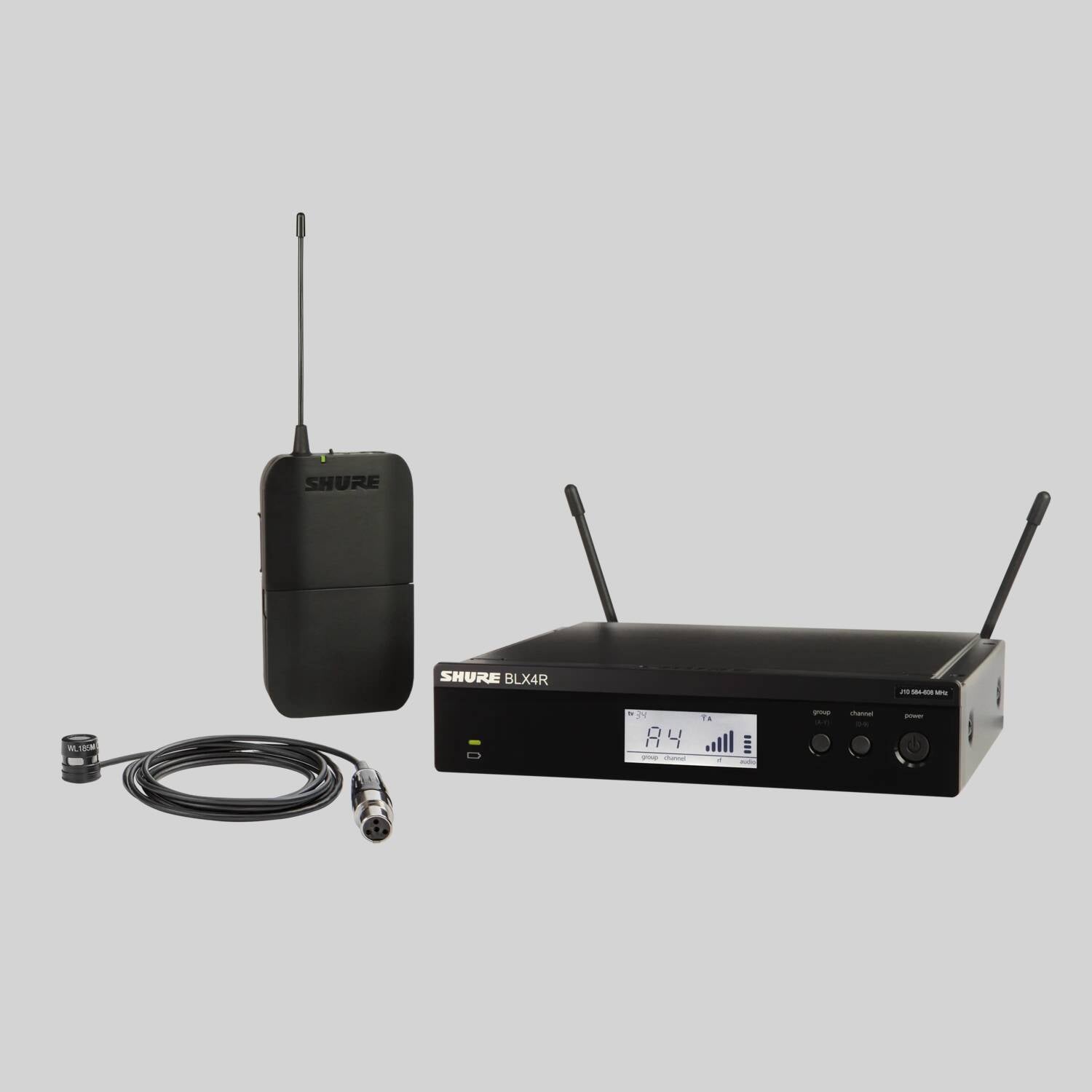 BLX14R/W85M - Wireless Rackmount Presenter System with WL185m Lavalier Microphone