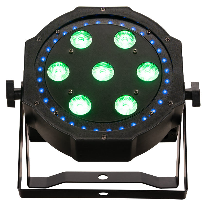 LP-8R  7x 8W Quad (RGBW) w/ RGB Ring Par