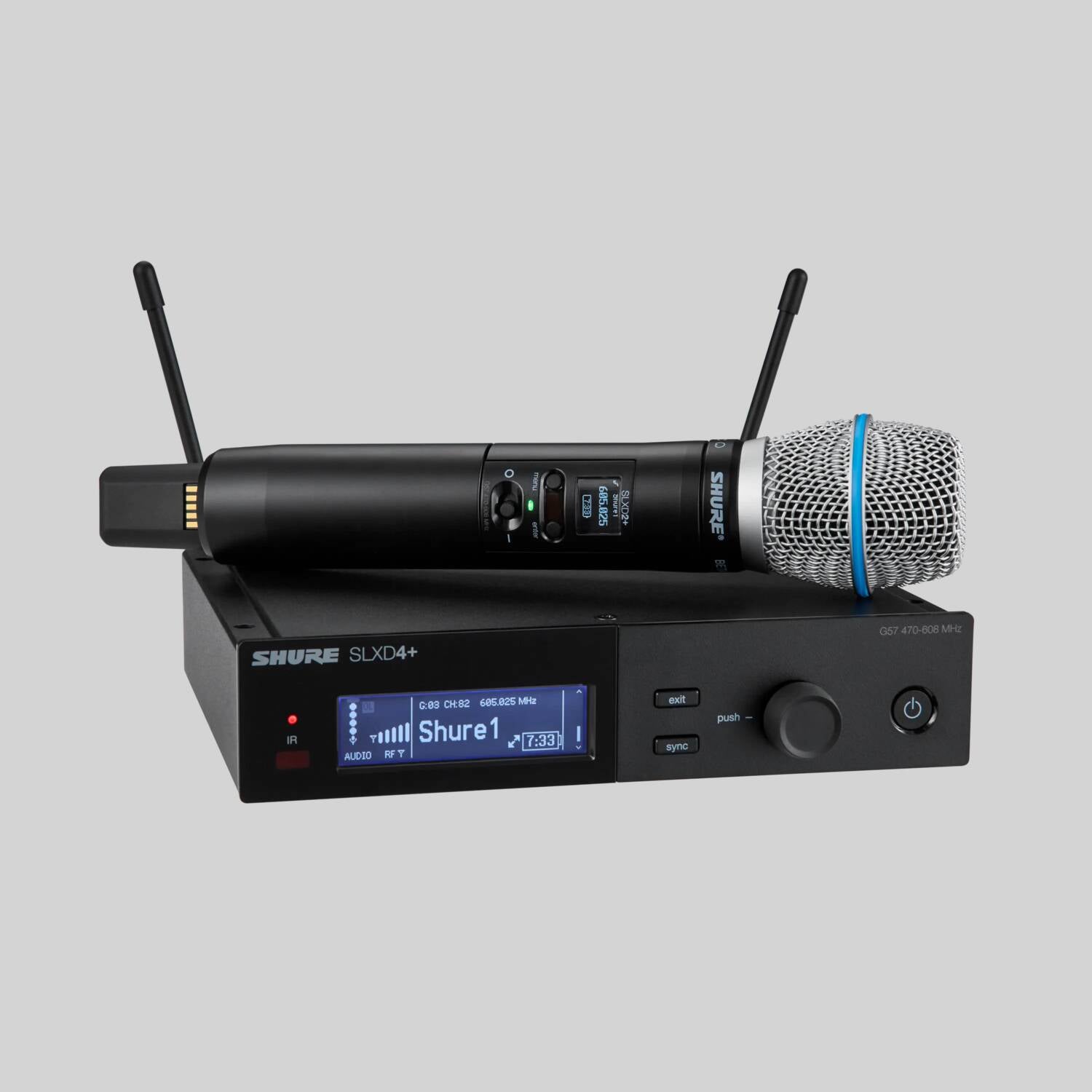 SLXD24+/B87A - Digital Wireless Handheld System with Beta® 87A Supercardioid Condenser Microphone