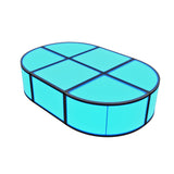 6X4 Ft 16" Curved Platform ProX LUMOStage™ Modular Illuminated Acrylic Stage Platform System with Interlocking Cube Sections