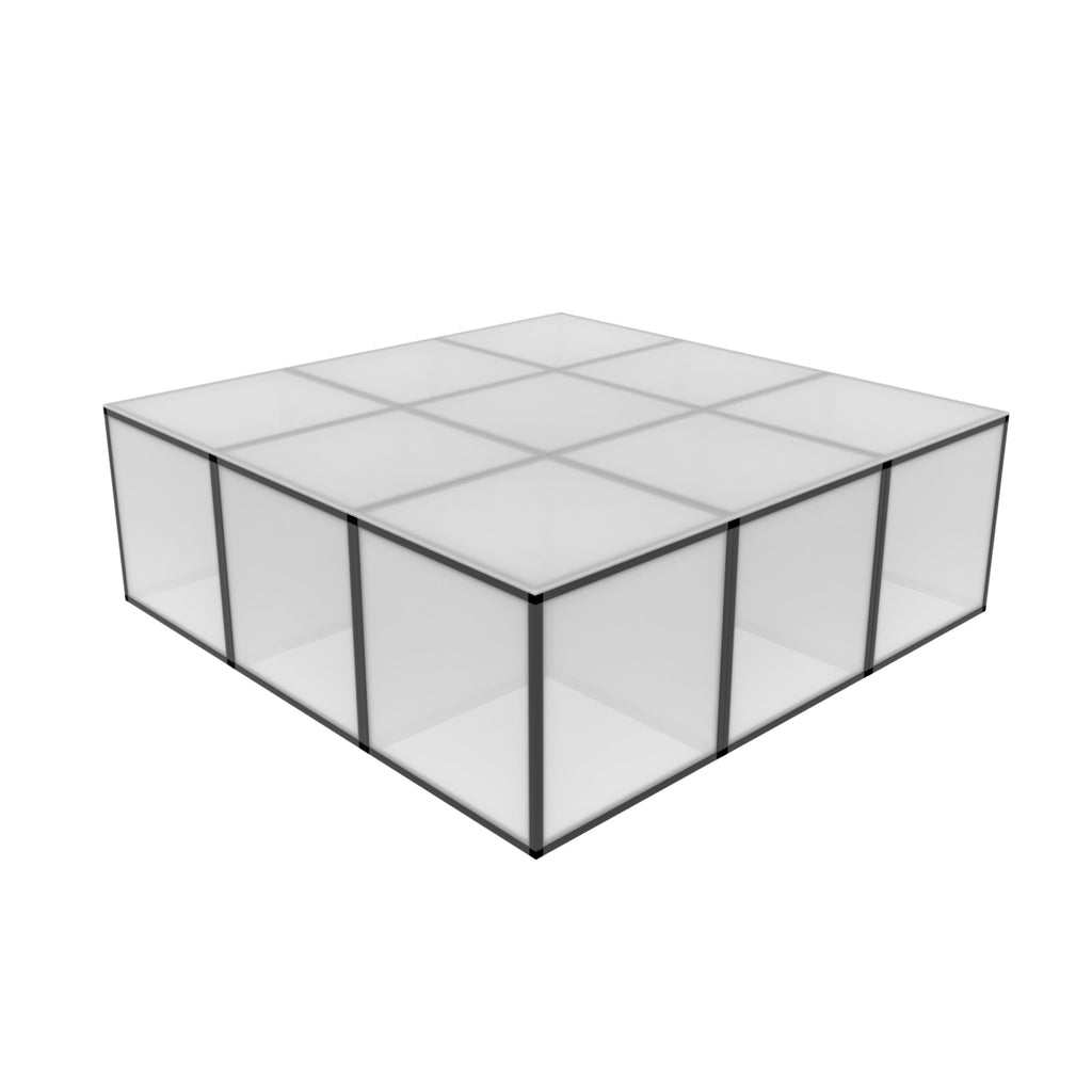 High Rise ProX LUMOStage™ Modular Illuminated Acrylic Stage Platform System with Interlocking Cube Sections