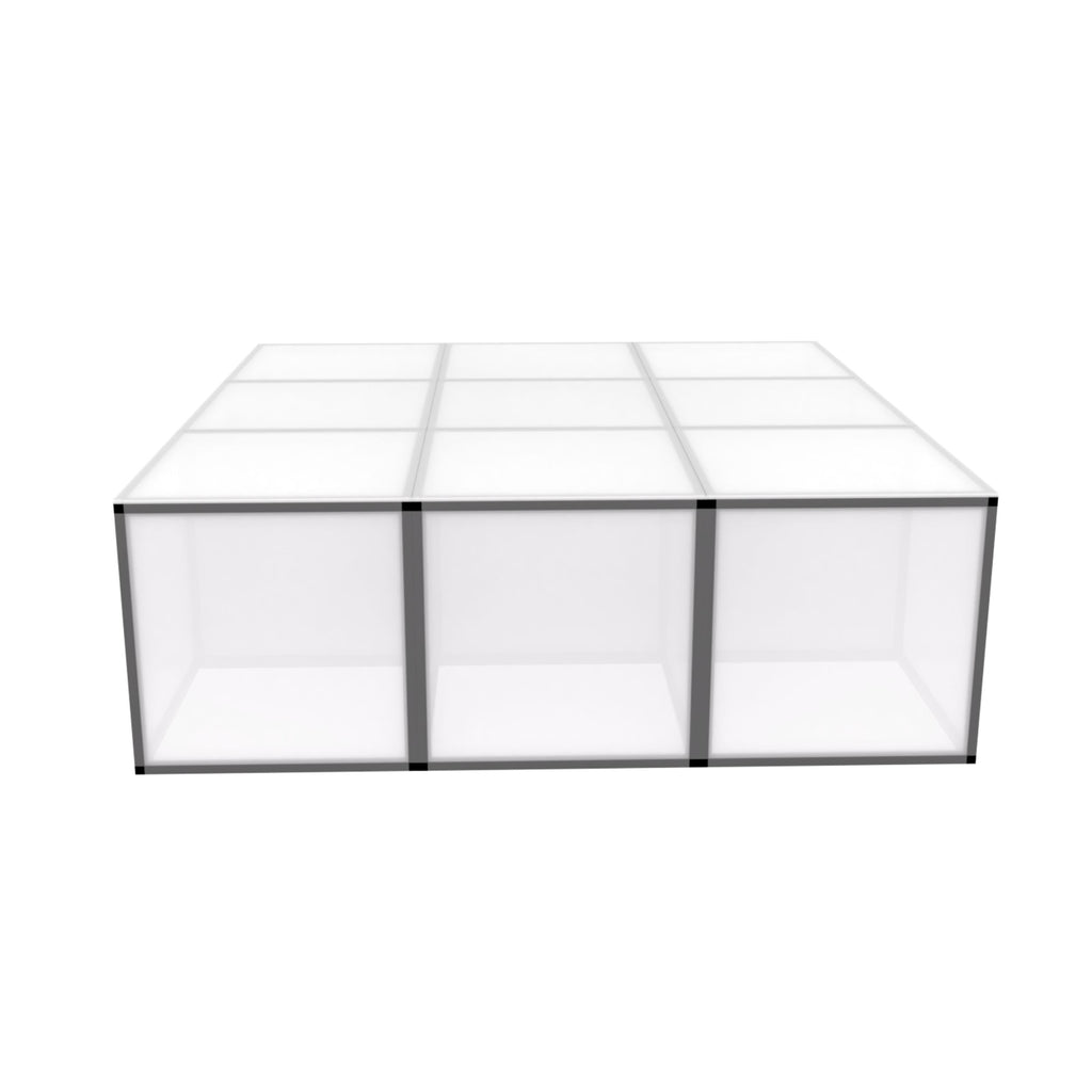 High Rise ProX LUMOStage™ Modular Illuminated Acrylic Stage Platform System with Interlocking Cube Sections