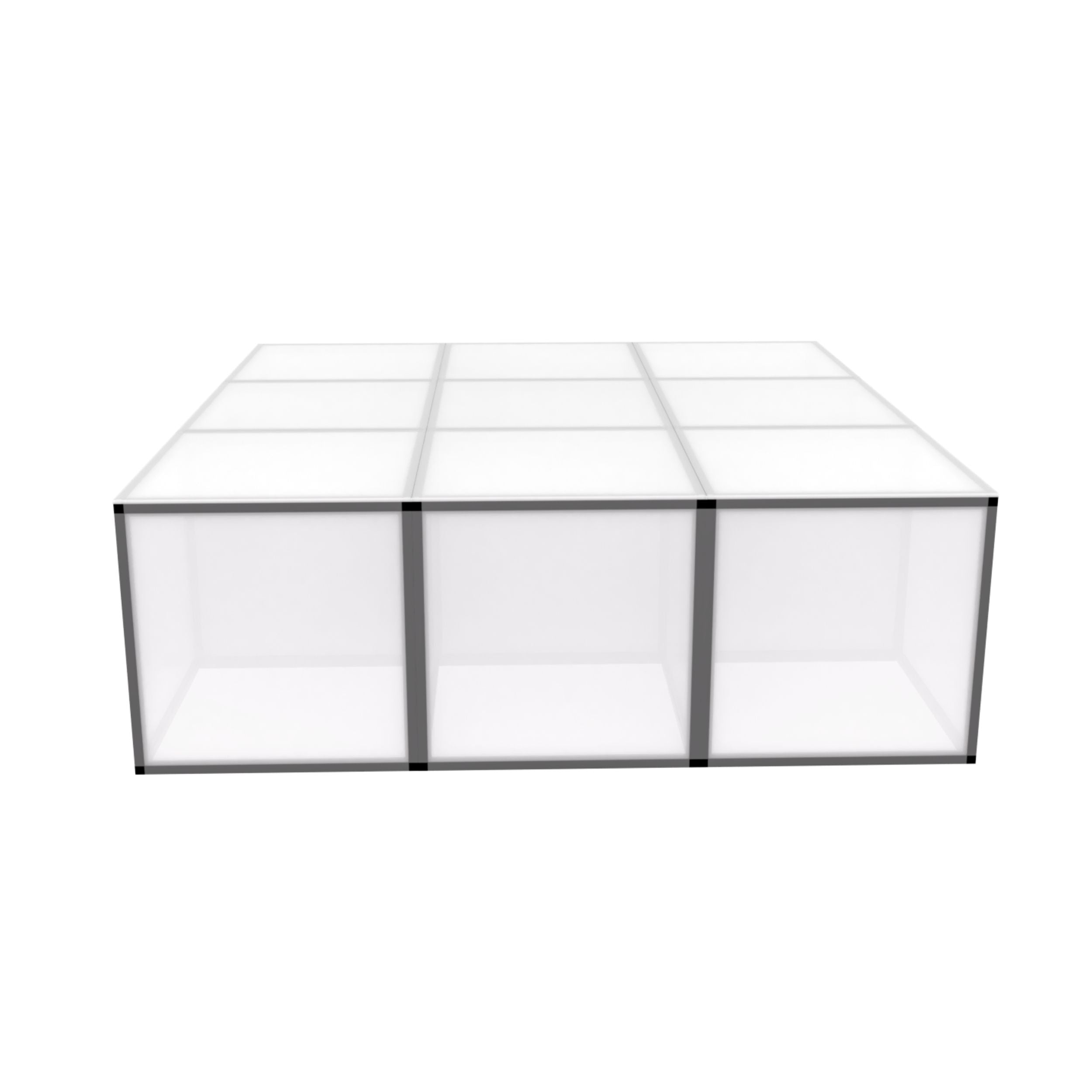 High Rise ProX LUMOStage™ Modular Illuminated Acrylic Stage Platform System with Interlocking Cube Sections