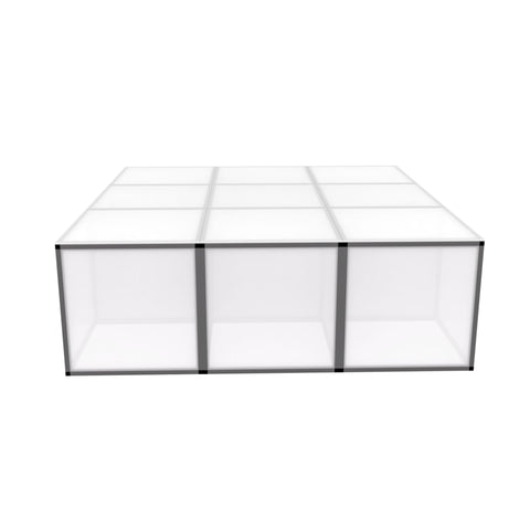 High Rise ProX LUMOStage™ Modular Illuminated Acrylic Stage Platform System with Interlocking Cube Sections