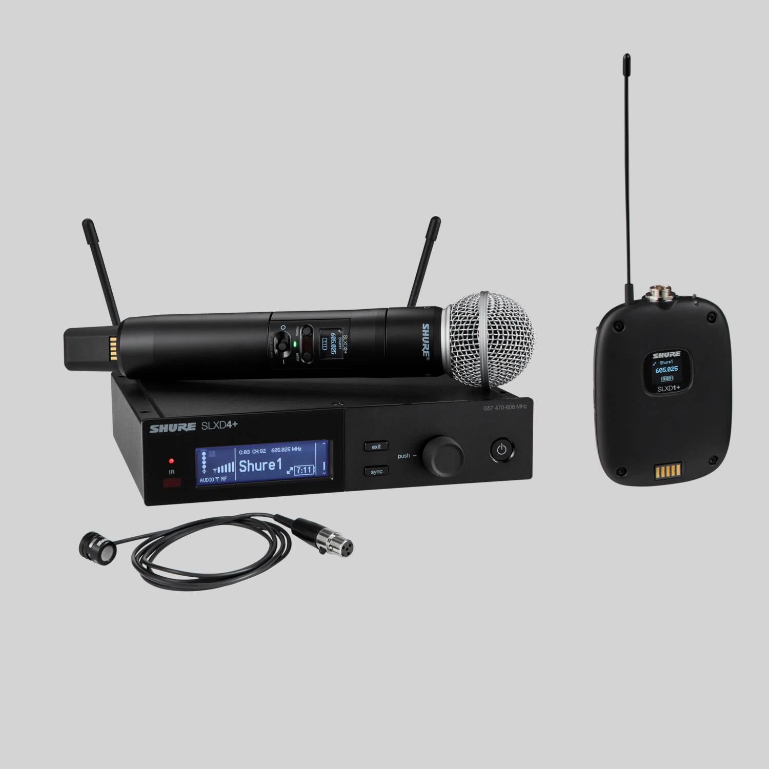SLXD124+/85M - Digital Wireless Combo System with SM58® Handheld and WL185m Lavalier Microphones