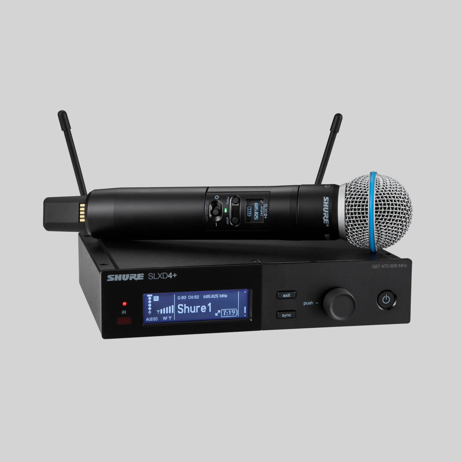 SLXD24+/B58 - Digital Wireless Handheld System with Beta® 58A Supercardioid Dynamic Microphone
