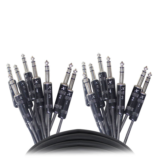 10 Ft. 8-Channel TRS-M to TRS-M Balanced Snake Cable