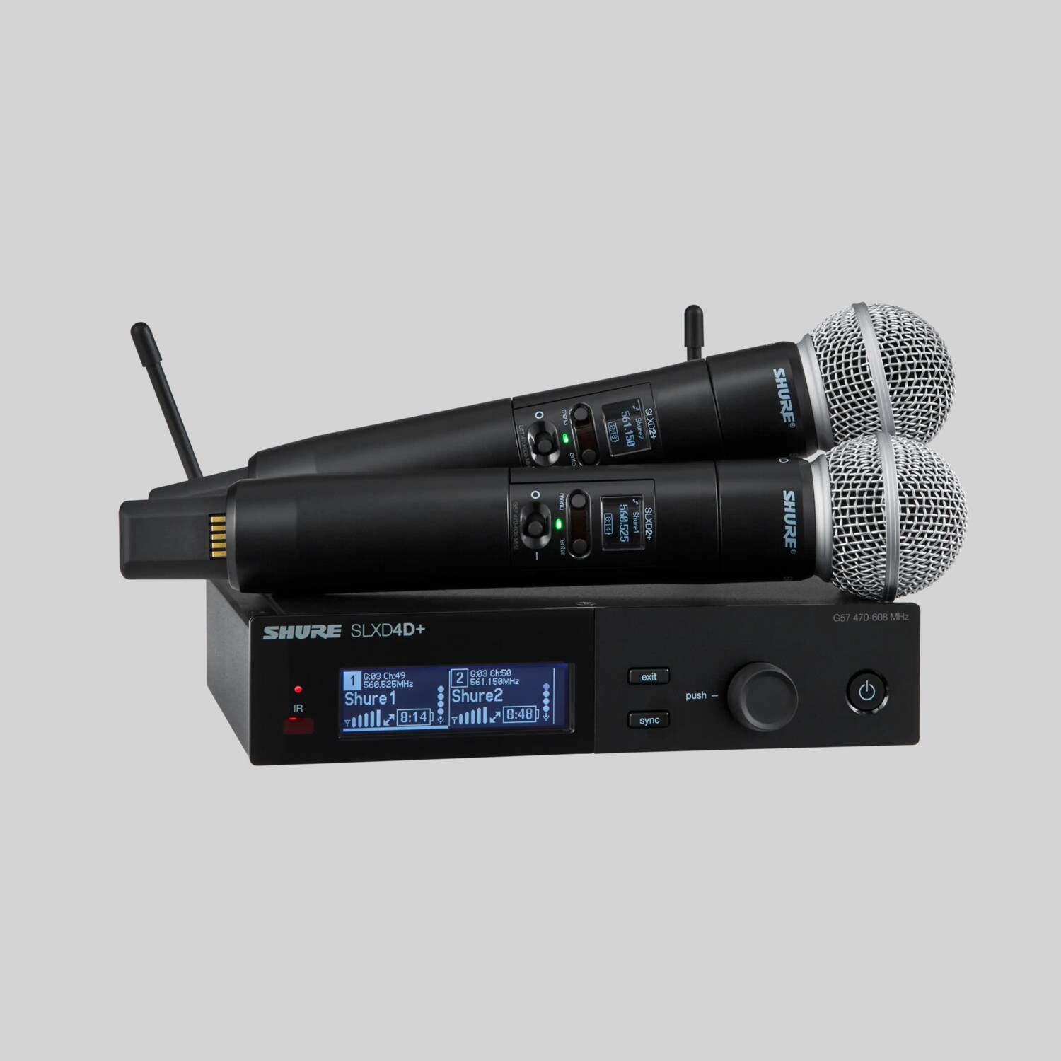 SLXD24D+/58 - Dual Wireless System with 2 SLXD2+/58 Handheld Transmitters