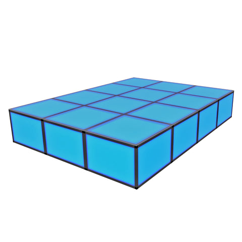Mid Rise Pro ProX LUMOStage™ Modular Illuminated Acrylic Stage Platform System with Interlocking Cube Sections