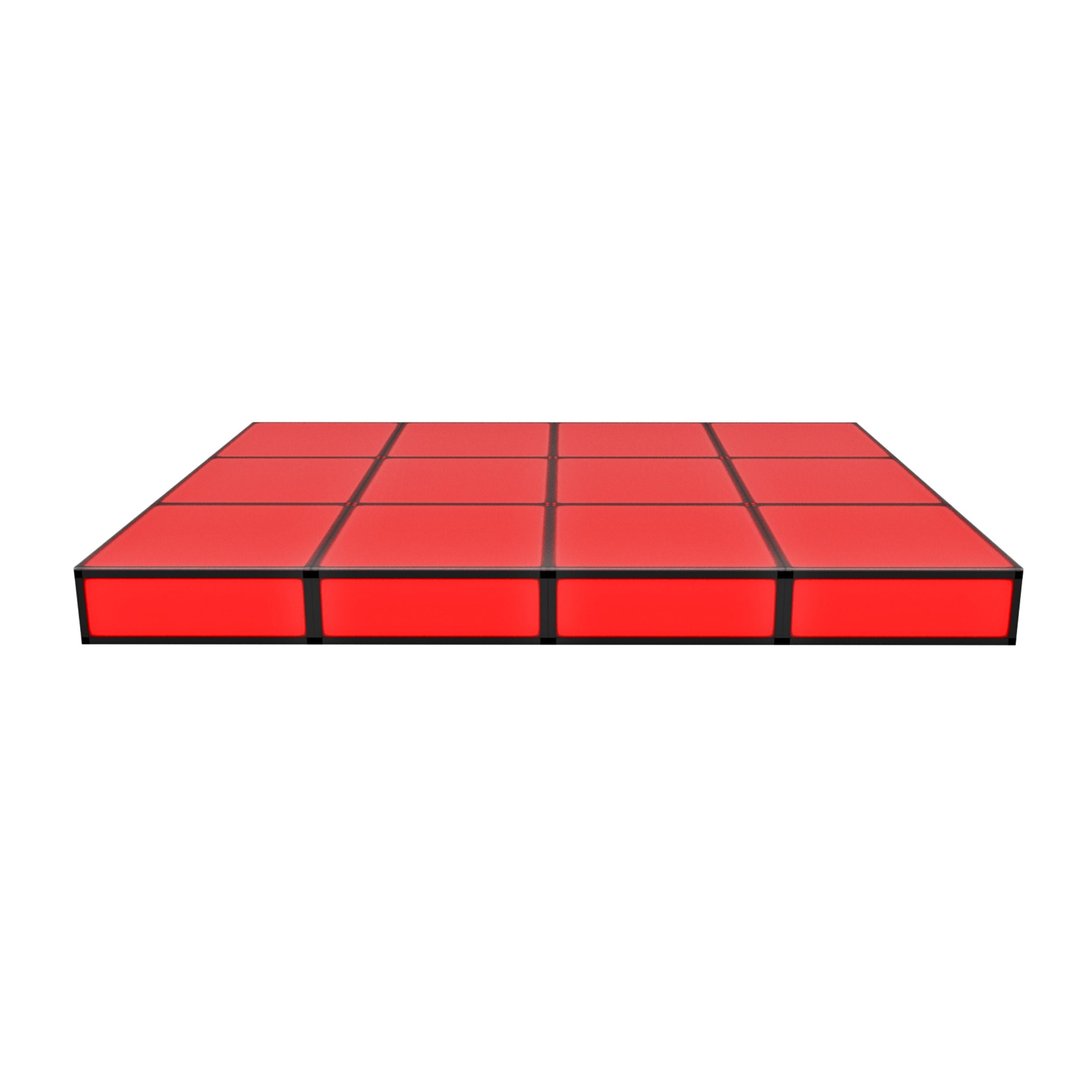 Low Rise Pro ProX LUMOStage™ Modular Illuminated Acrylic Stage Platform System with Interlocking Cube Sections