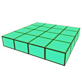 Grande Mid Rise ProX LUMOStage™ Modular Illuminated Acrylic Stage Platform System with Interlocking Cube Sections