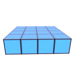 Grande High Rise ProX LUMOStage™ Modular Illuminated Acrylic Stage Platform System with Interlocking Cube Sections