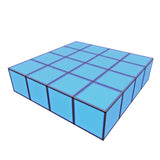 Grande High Rise ProX LUMOStage™ Modular Illuminated Acrylic Stage Platform System with Interlocking Cube Sections