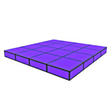 Grande Low Rise ProX LUMOStage™ Modular Illuminated Acrylic Stage Platform System with Interlocking Cube Sections