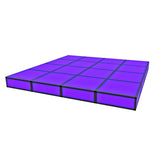 Grande Low Rise ProX LUMOStage™ Modular Illuminated Acrylic Stage Platform System with Interlocking Cube Sections